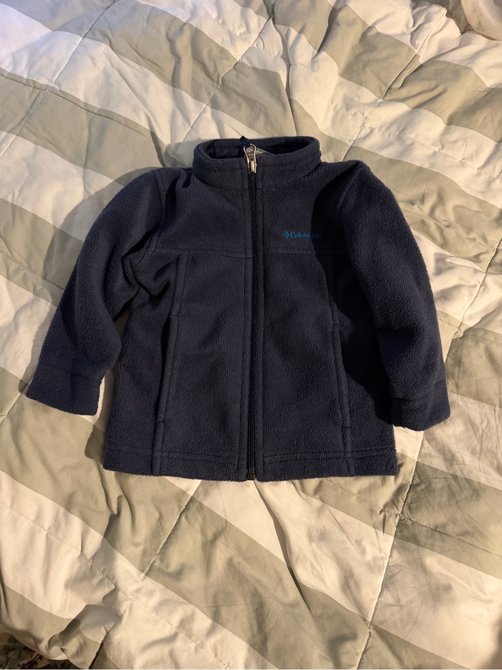 Columbia Blue Kids Fleece Full-Zip Jacket